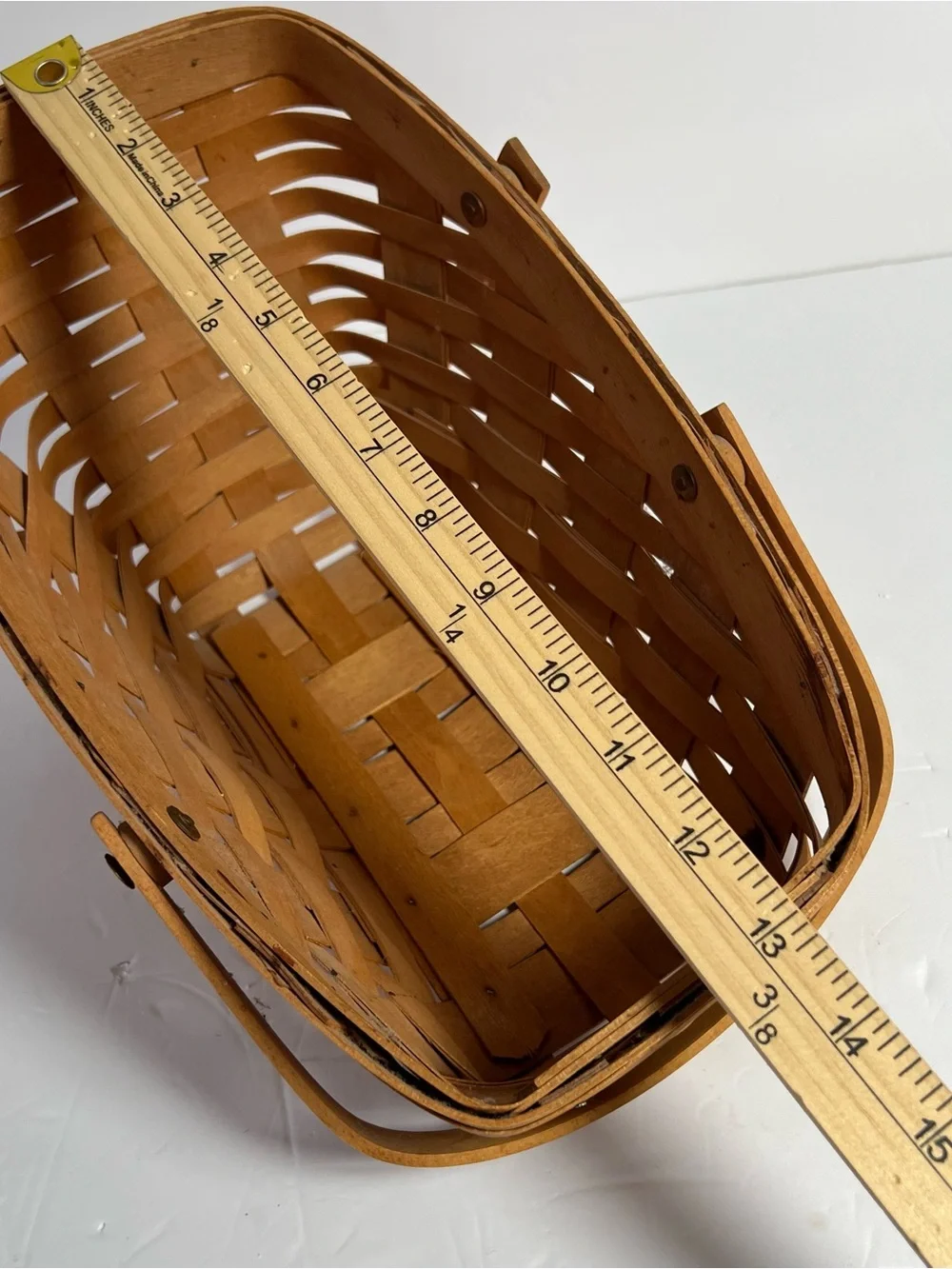 Longaberger Vegetable Basket Swinging Handles 1993